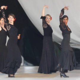 Our Students performing a "Tangos de Malaga" at the Nova Multifest. Choreography: Maria Osende. From left to right: Brigitte, Audrey, Lindsay, Marina, Audrey, Janice, Ruth