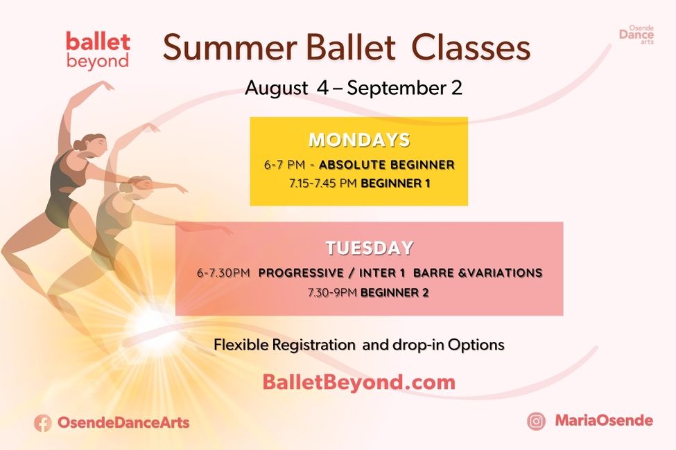 bby schedule ballet summer 2026